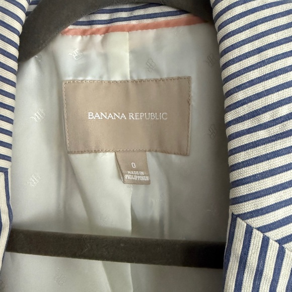 NWOT Banana Republic Seersucker Blazer - Picture 5 of 6